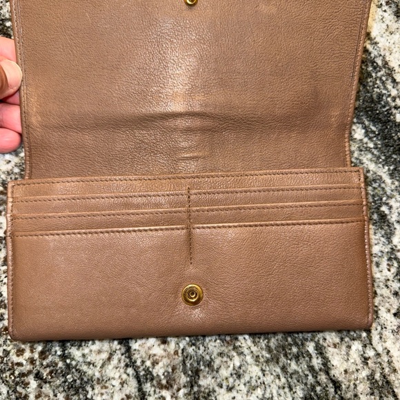 YSL Saint Laurent Paris Calfskin Y Line Flap Wallet Long Leather - Picture 3 of 7